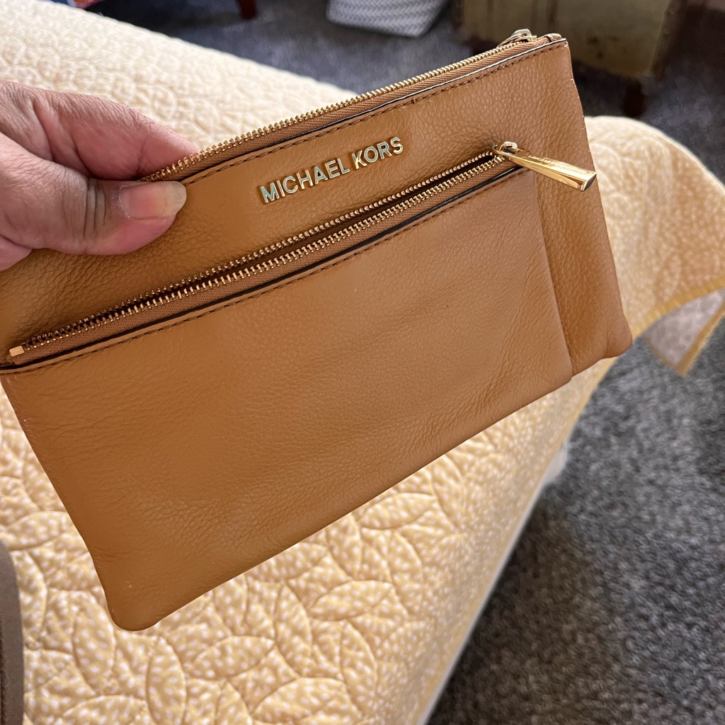 Michael Kors Leather Clutch